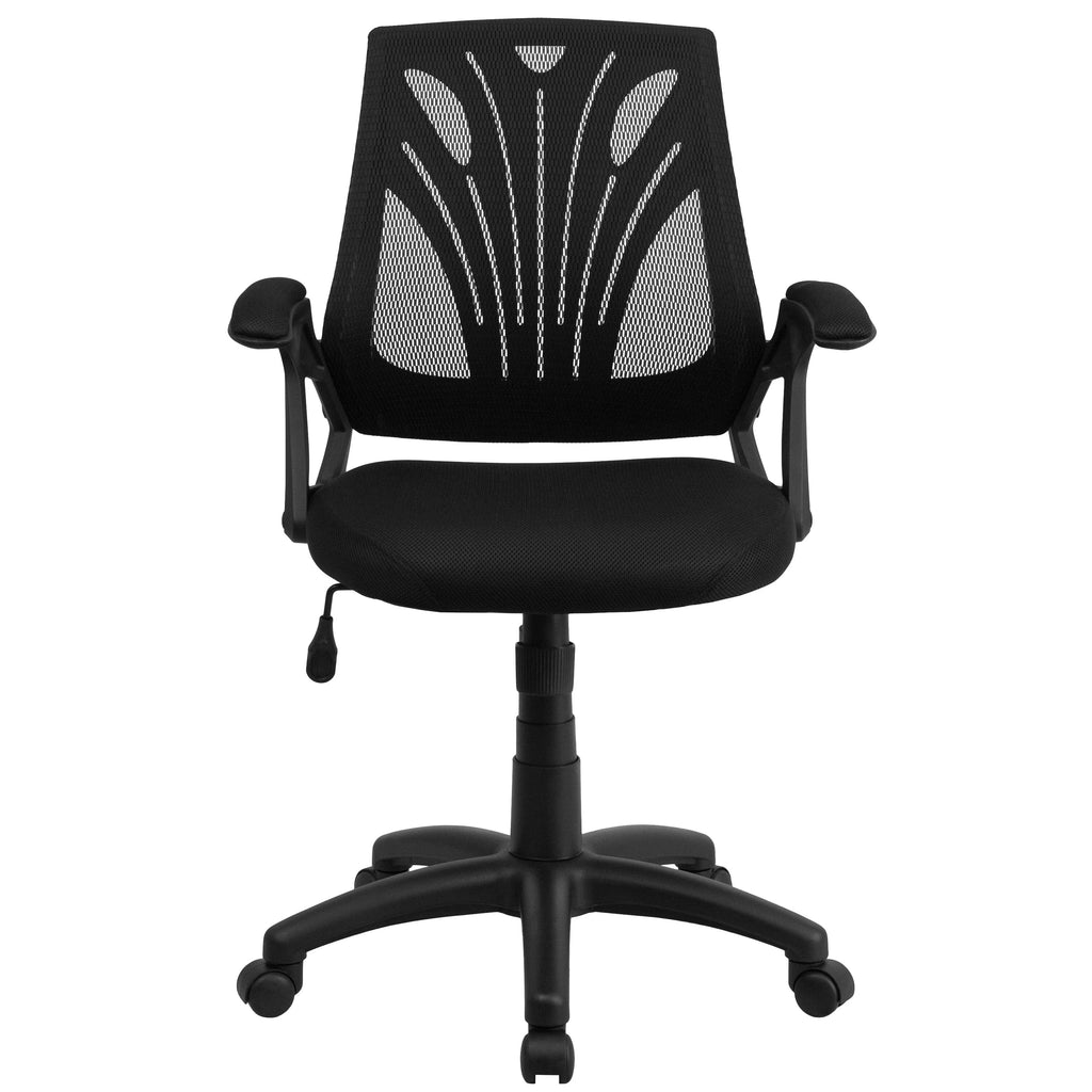 Black Swivel Adjustable Mesh Office Chair F383164