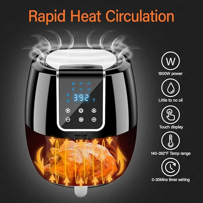 6-in-1 Smart Electric Air Fryer 7Qt A73361