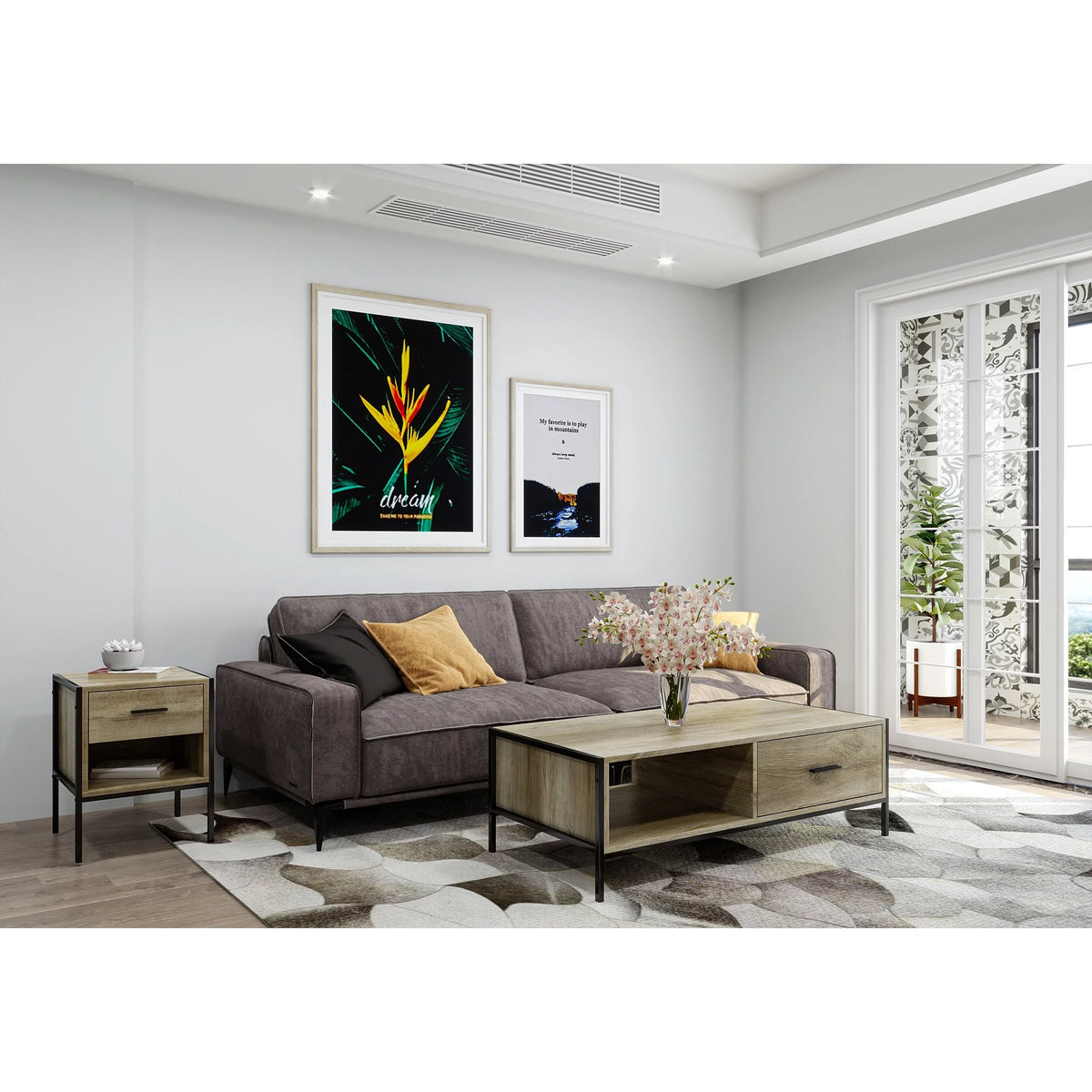 2-Piece Coffee and End Table Set L6317