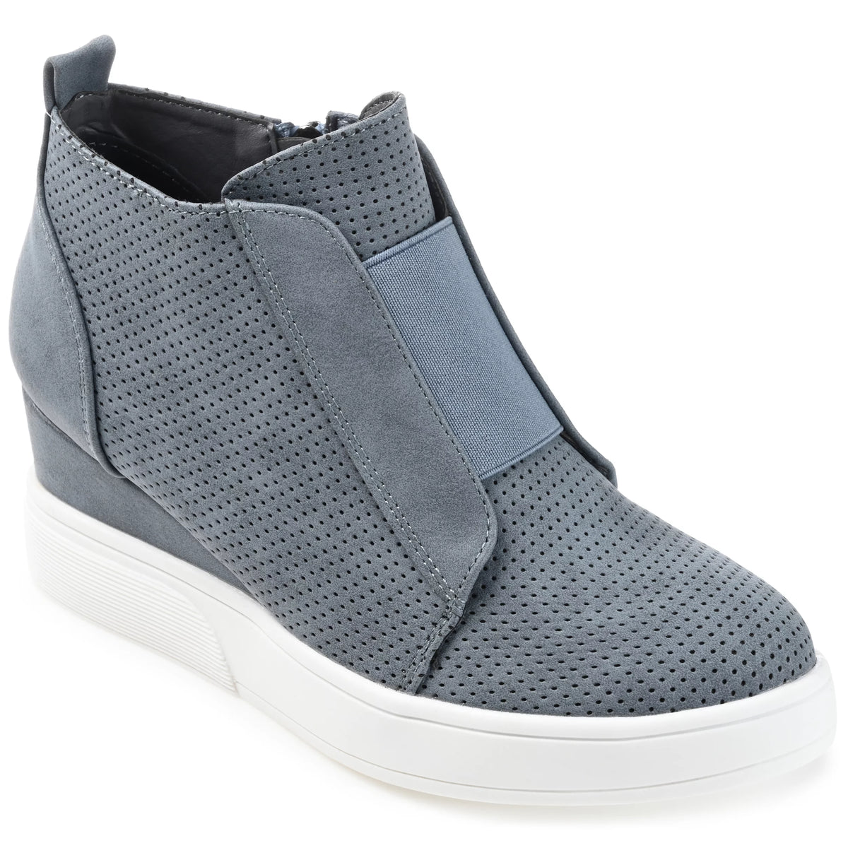 Womens Wide Width Round Toe Wedge Sneakers P33323