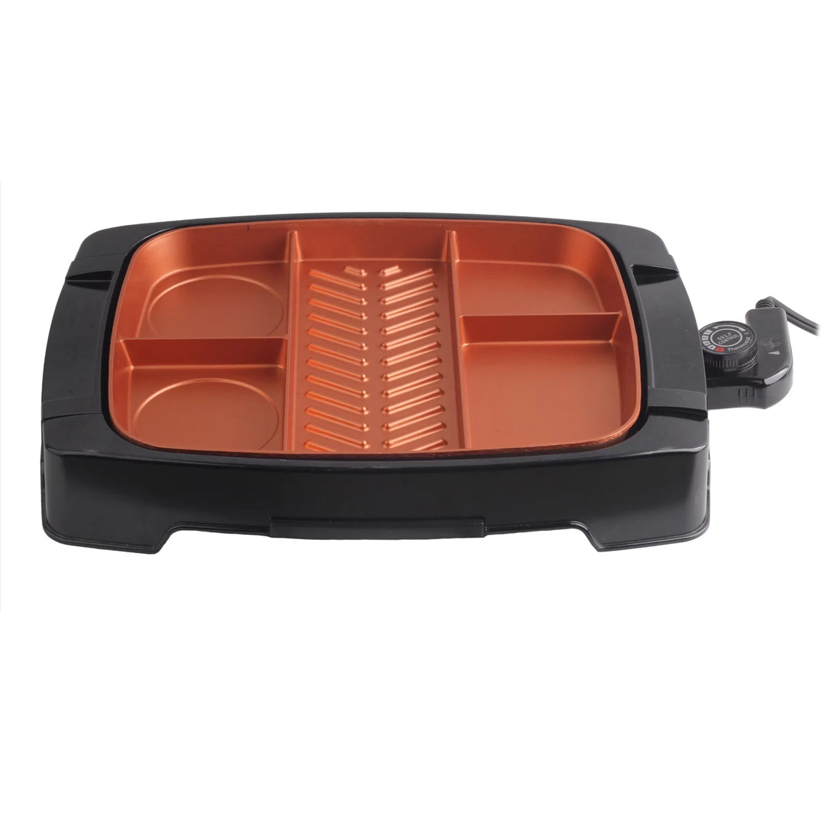 Electric Indoor Grill with Non-Stick Copper Coating A852