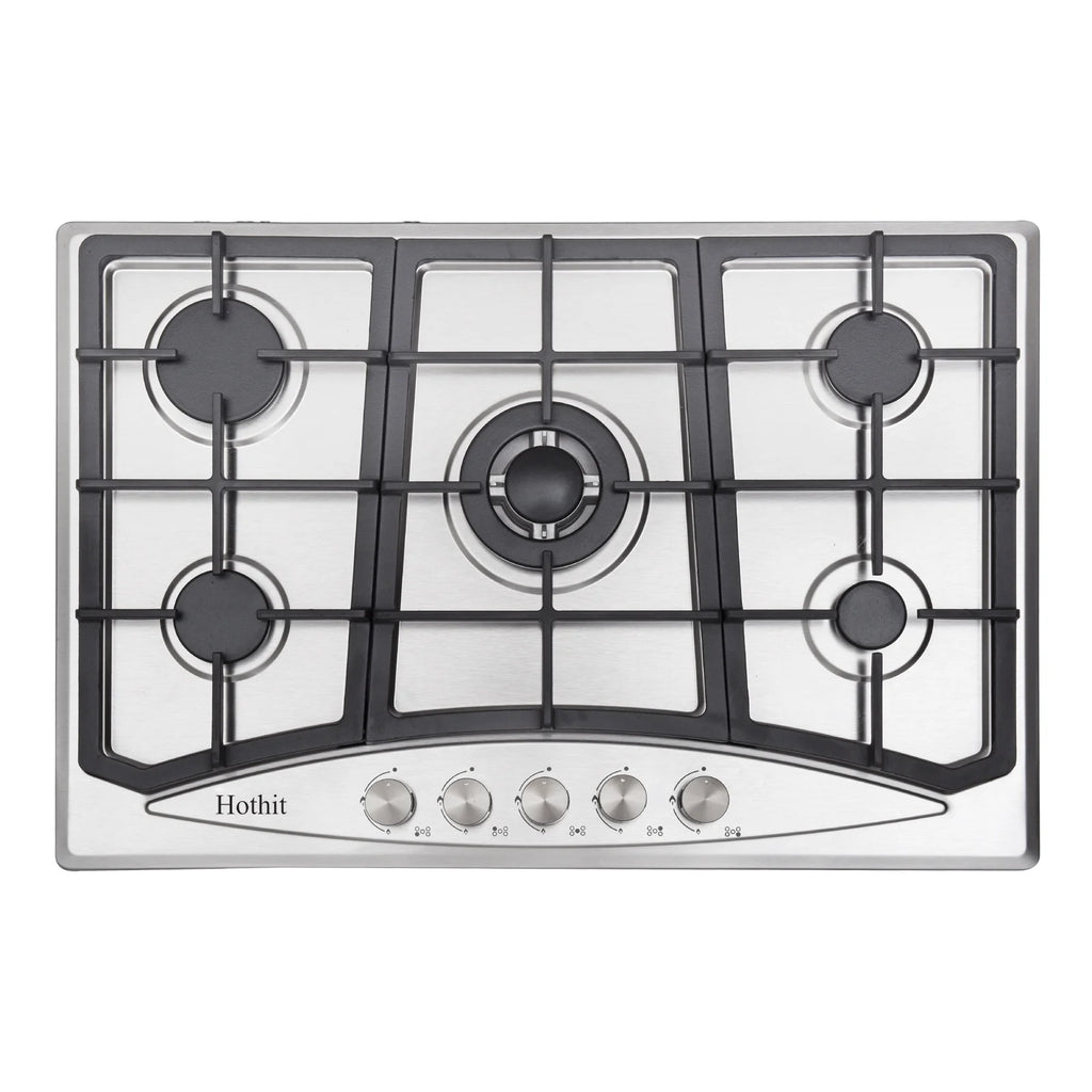 30 inch 5 Burner Stainless Steel Gas Cooktop V60618