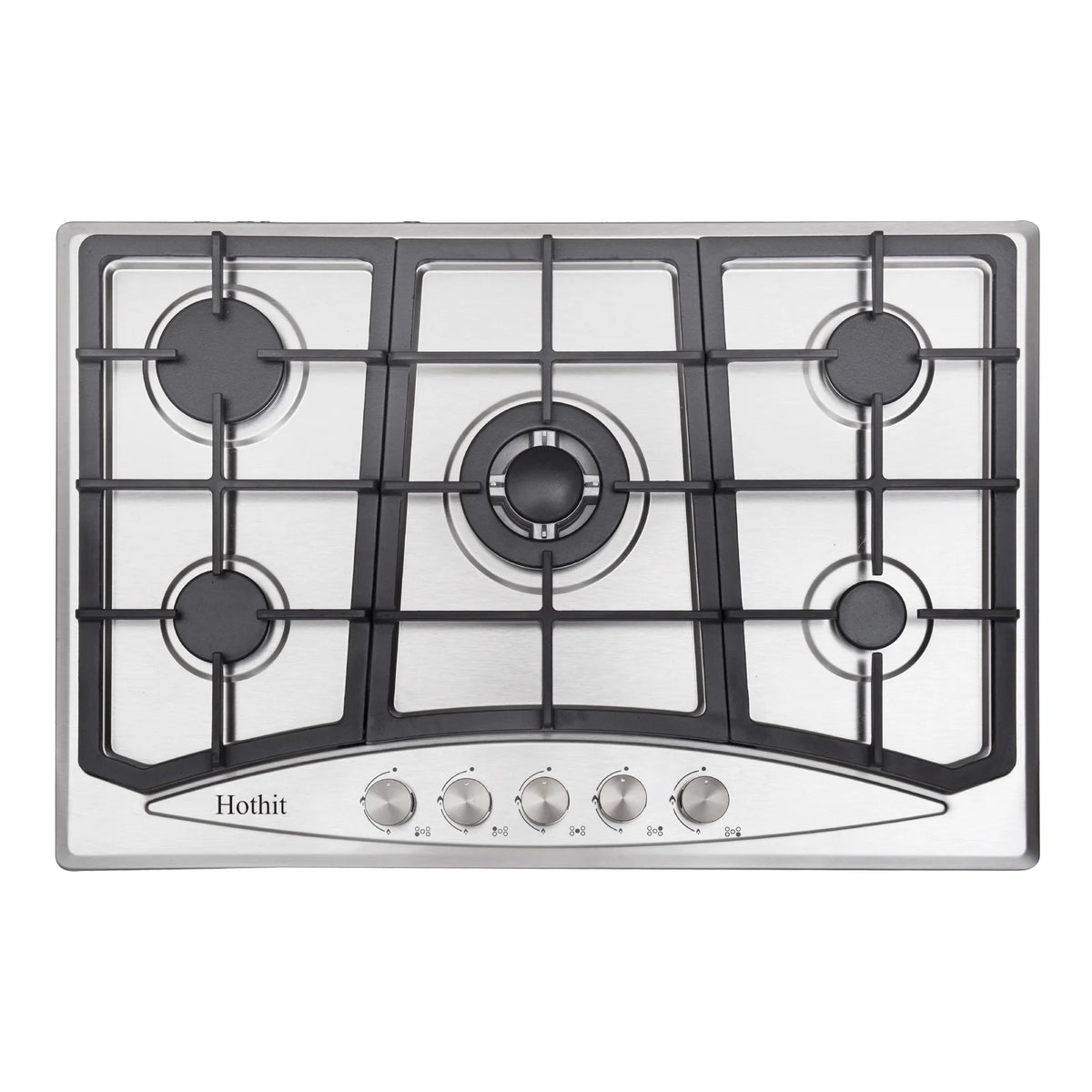 30 inch 5 Burner Stainless Steel Gas Cooktop V60618