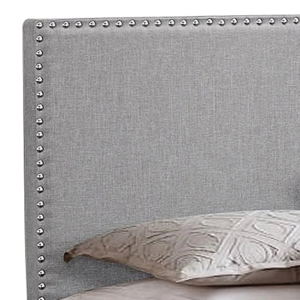 Twin Size Wood Upholstered Bed Y882