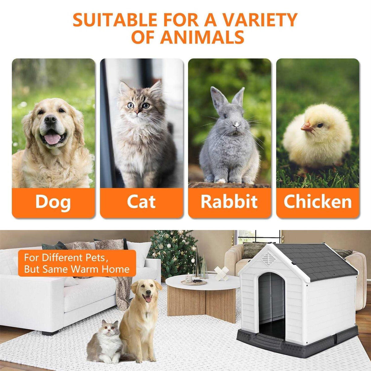 Large Insulated Waterproof Dog House O5417