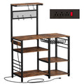 Kitchen Bakers Rack with Power Outlet F5096