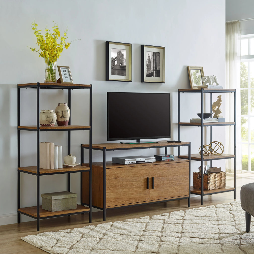 4 Tier Rustic Industrial Bookshelf M81014