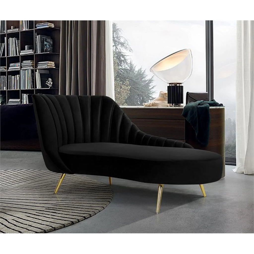 3-Piece Velvet Accent Chair Chaise & Loveseat D344742
