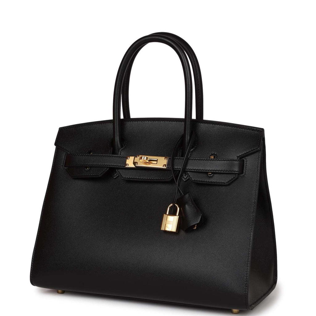 Black Leather Handbag U1006