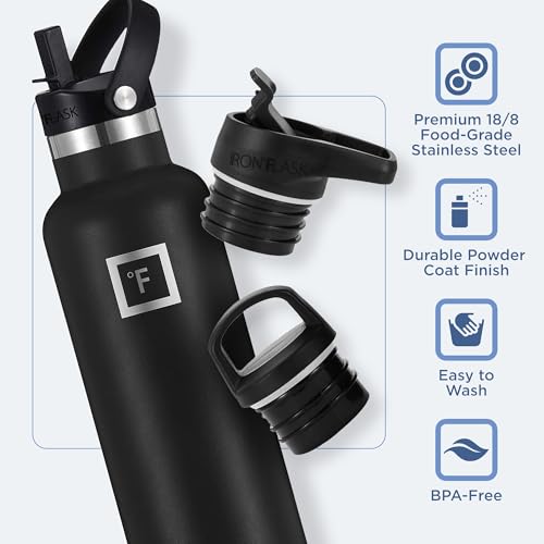 24 Oz Leak Proof Vacuum Insulated Stainless Steel Water Bottle F50651